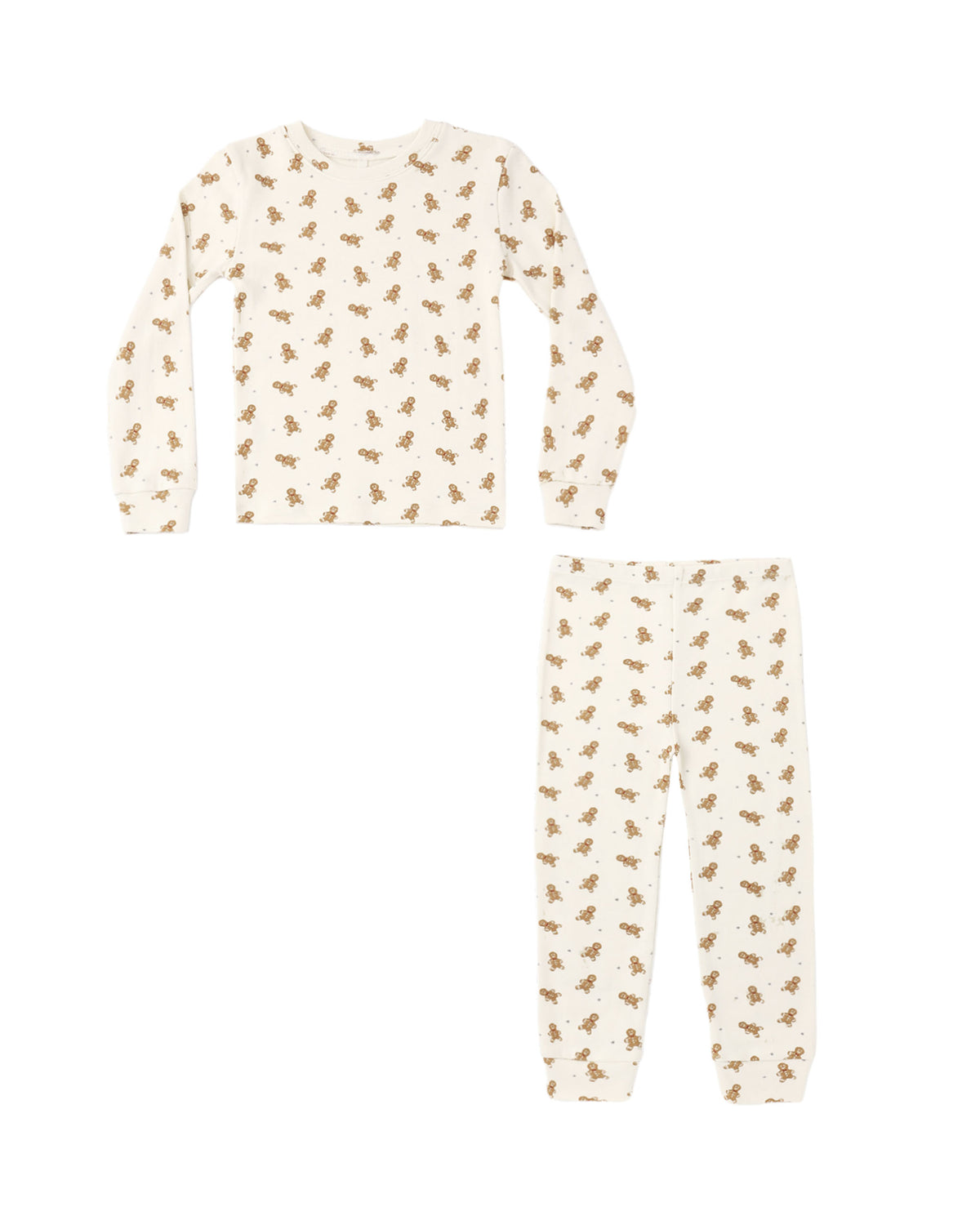 Rylee + Cru Organic Long Sleeve Pajama Set - Gingerbread