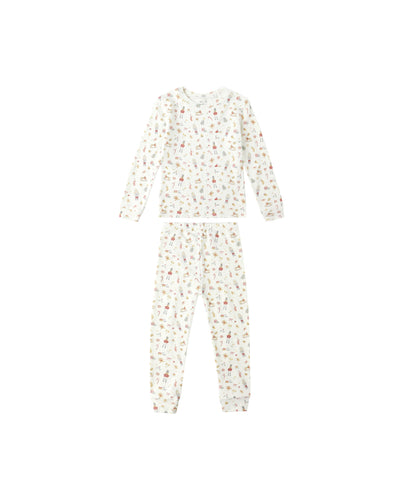 Rylee + Cru Organic Long Sleeve Pajama Set - Festive