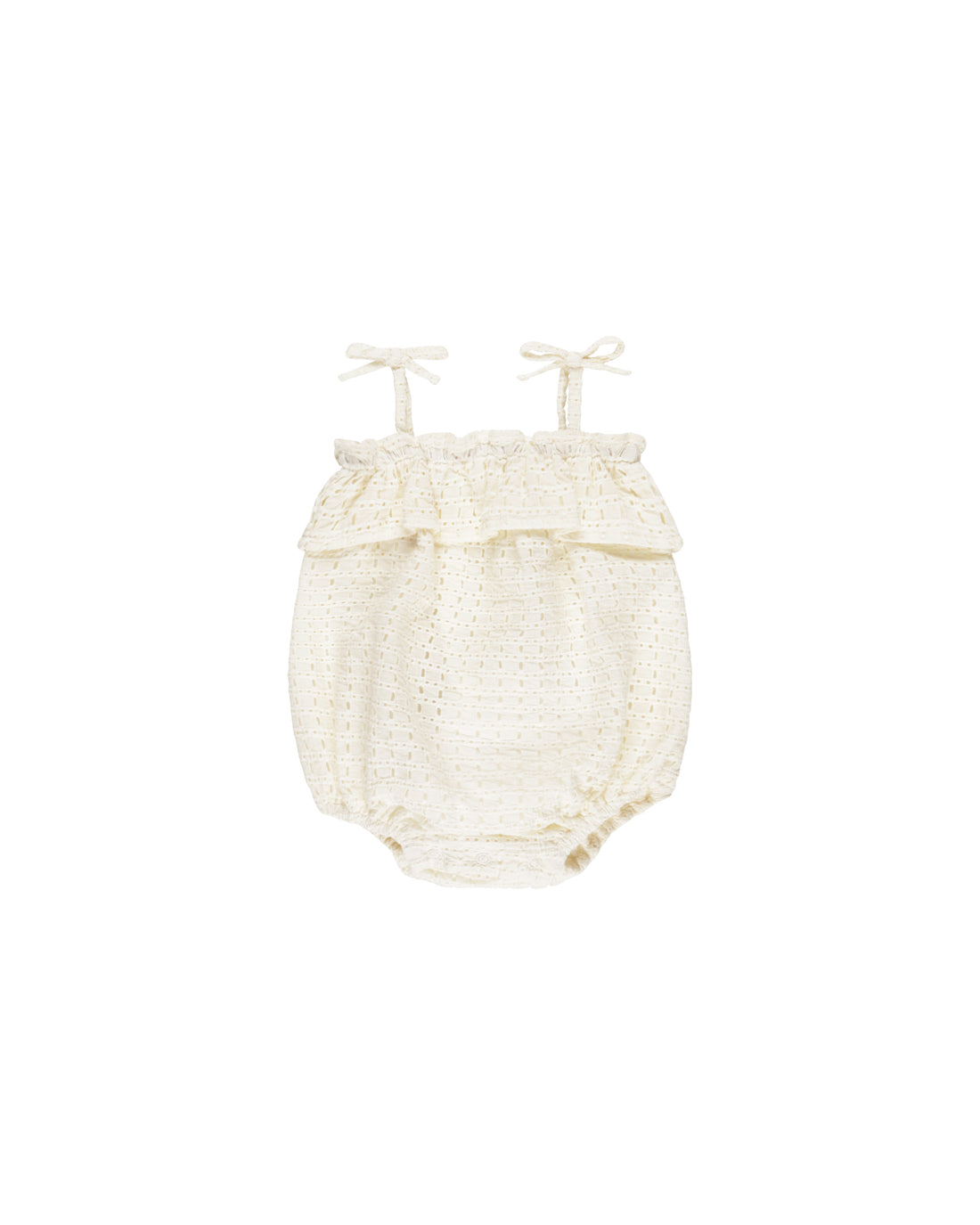 Rylee + Cru Ruffle Romper - Ivory