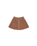 Rylee + Cru Button Front Mini Skirt - Spice