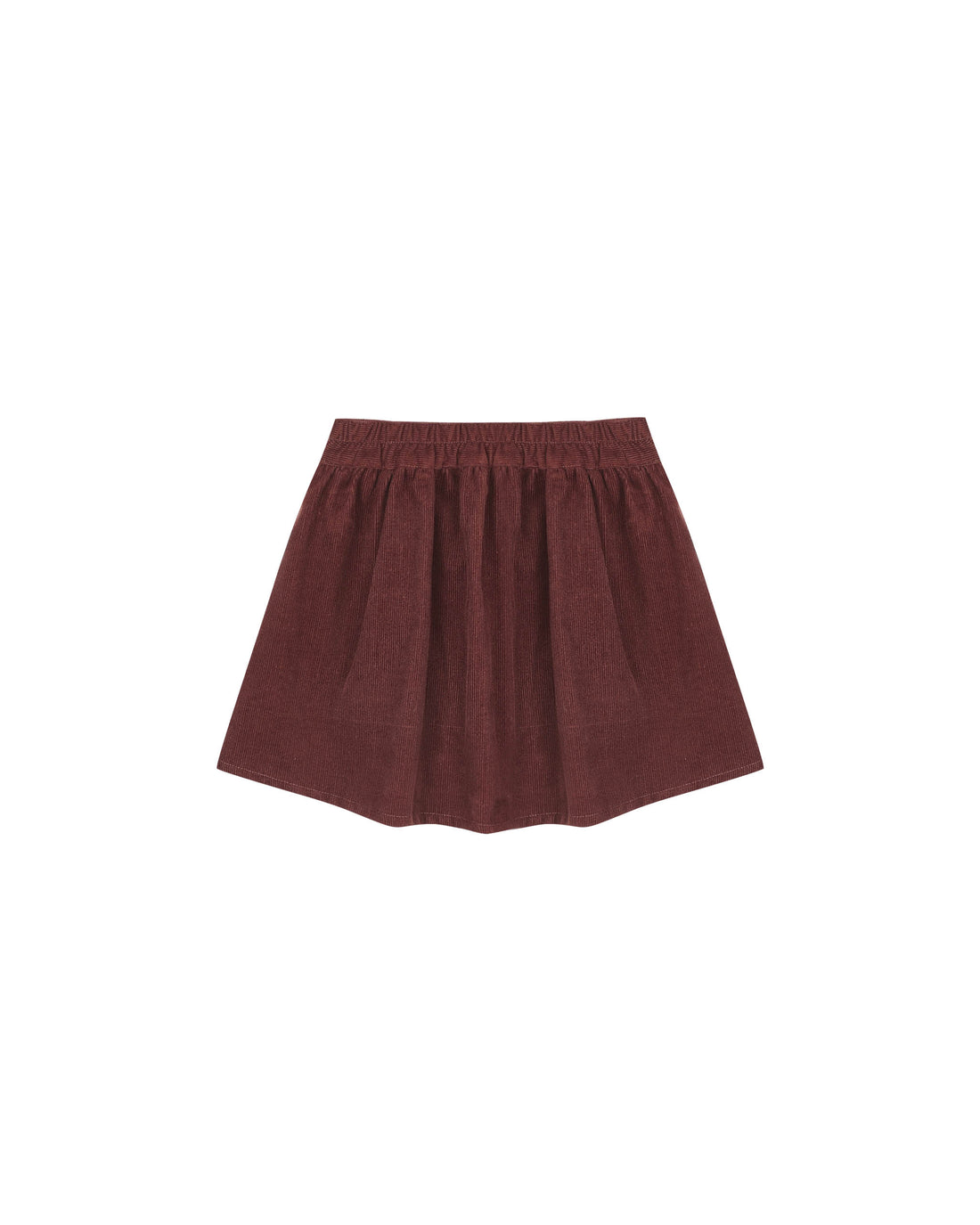 Rylee + Cru Button Front Mini Skirt - Burgundy