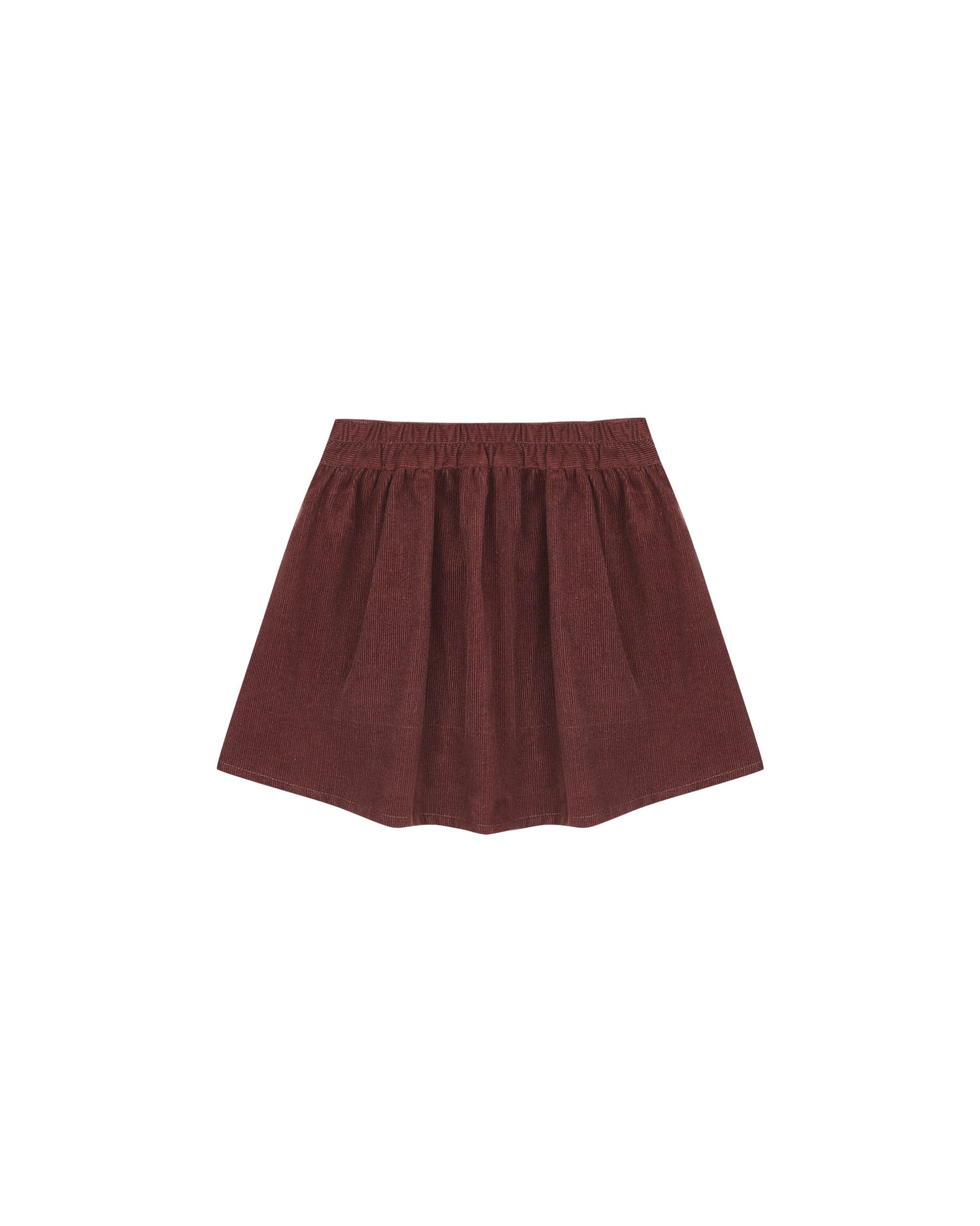 Rylee + Cru Button Front Mini Skirt - Burgundy