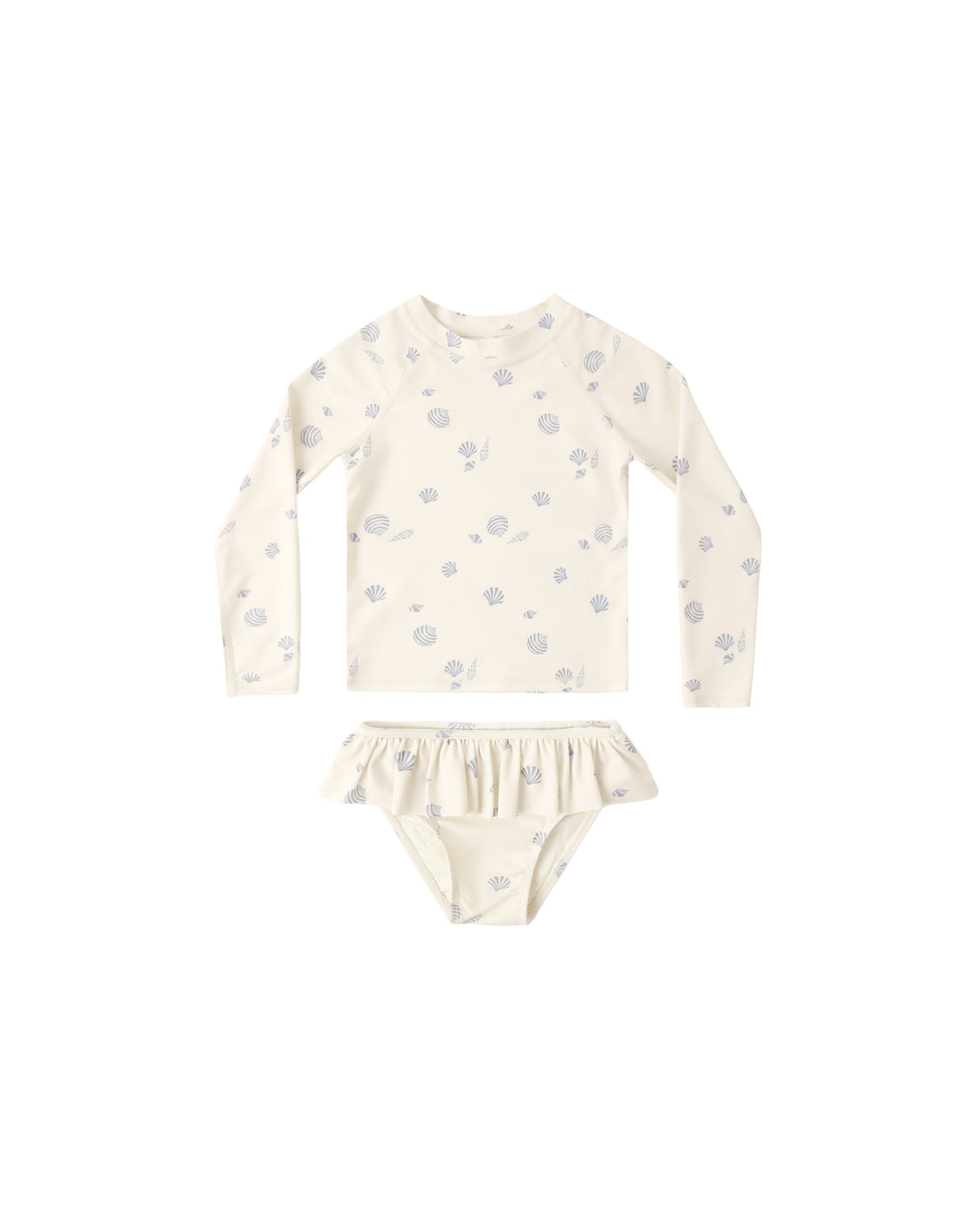Rylee + Cru Rashguard Girls Set - Seashells