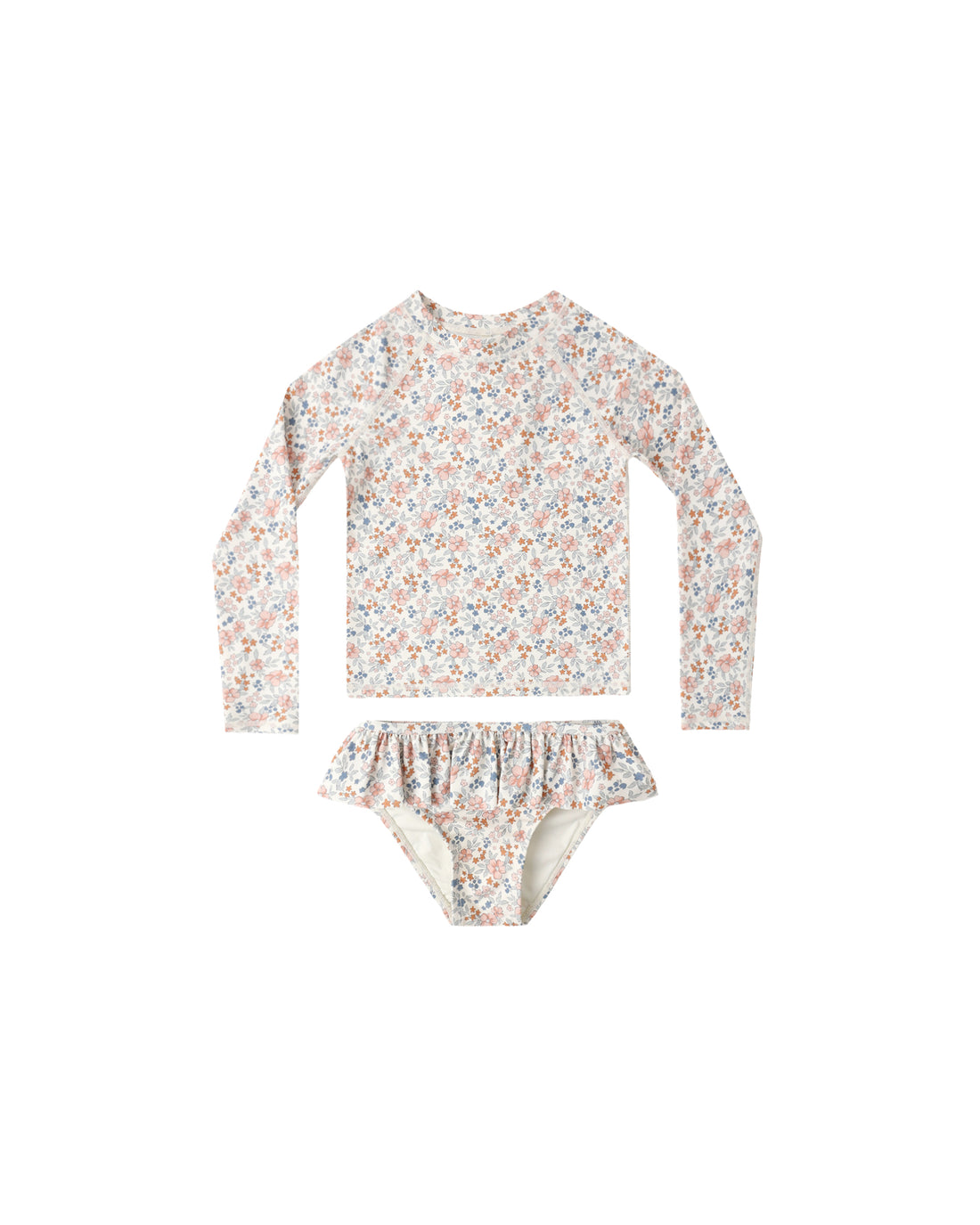 Rylee + Cru Rashguard Girls Set - Flower Fields