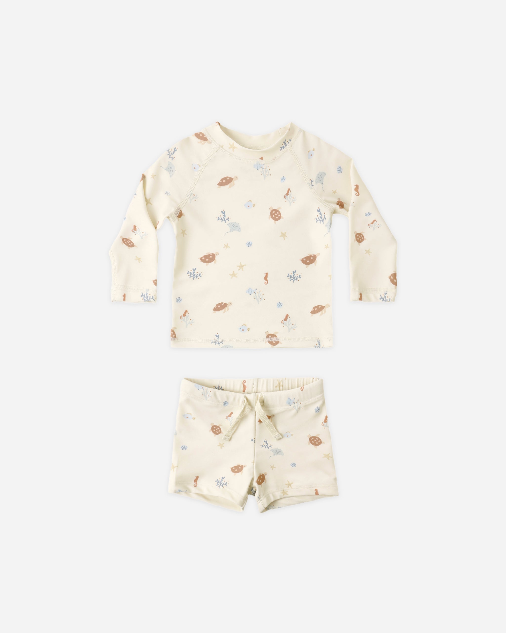 Rylee + Cru Boys Rashguard Set - Aquatic