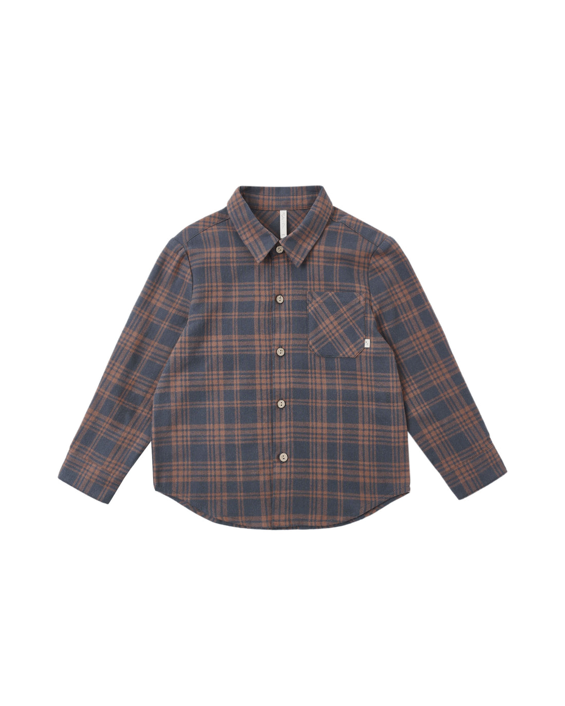 Rylee + Cru Collared Long Sleeve Shirt - Midnight Plaid