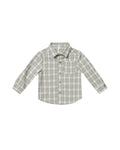 Rylee + Cru Collared Shirt - Pewter Plaid