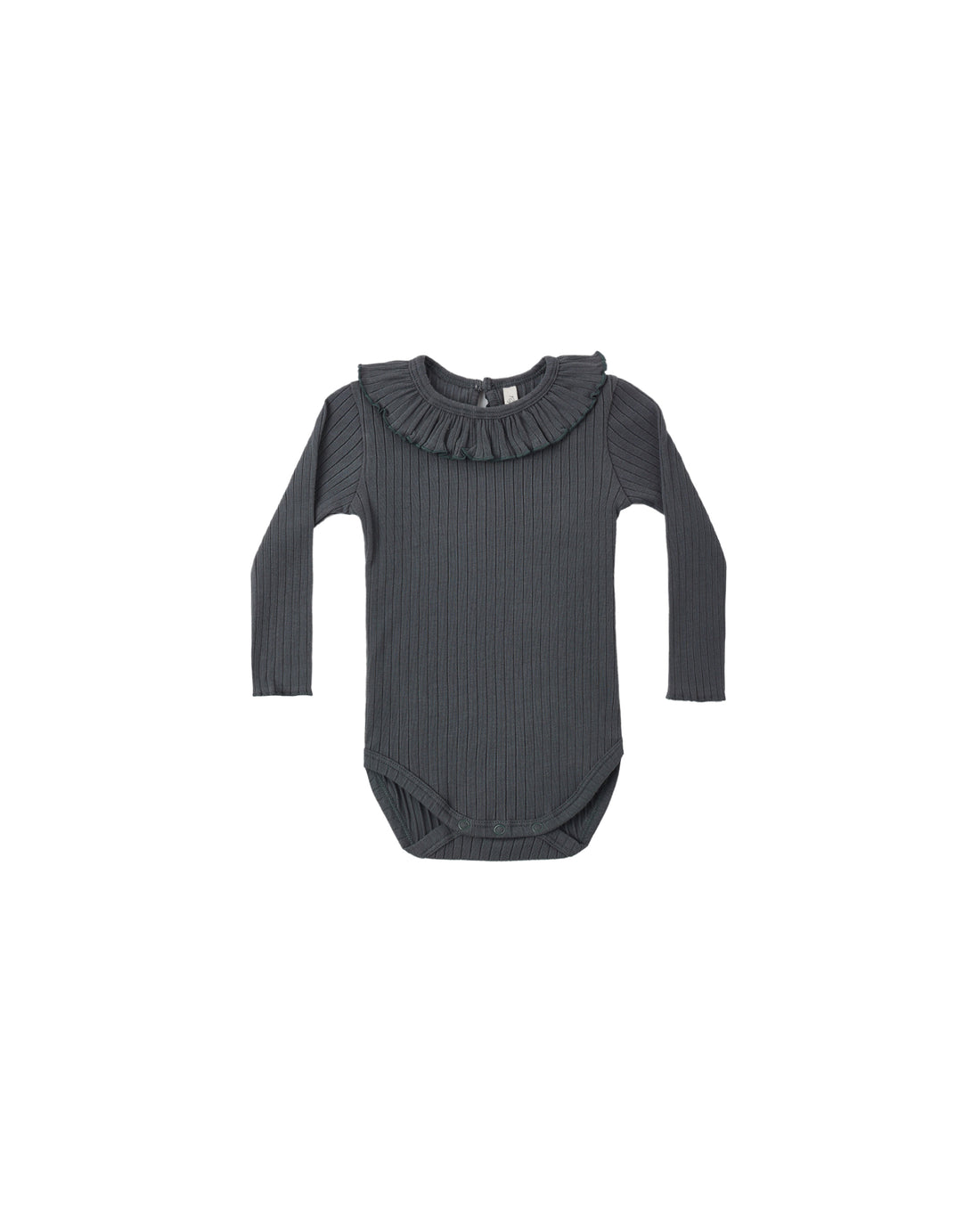 Rylee + Cru Ruffle Collar Bodysuit - Midnight