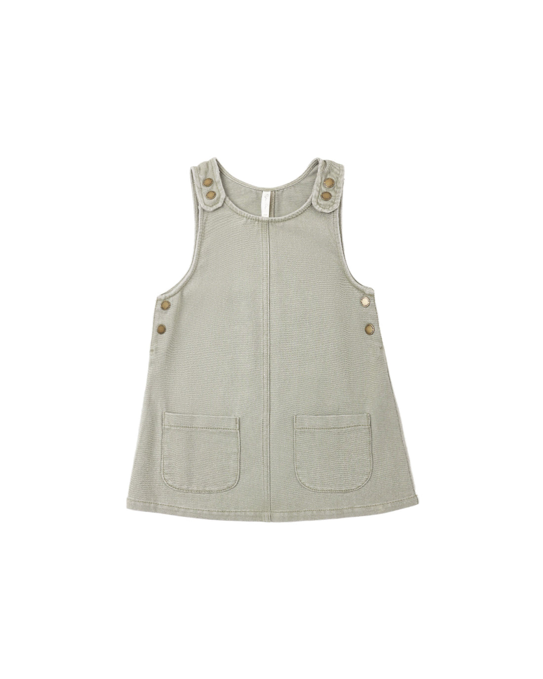Rylee + Cru Odette Overall Dress - Dark Sage
