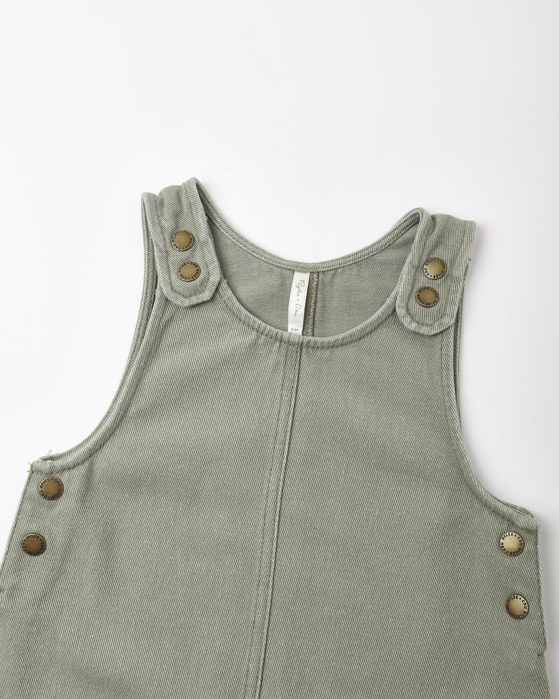 Rylee + Cru Odette Overall Dress - Dark Sage