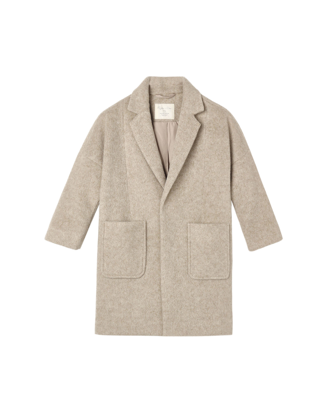 Rylee + Cru Longline Coat - Stone