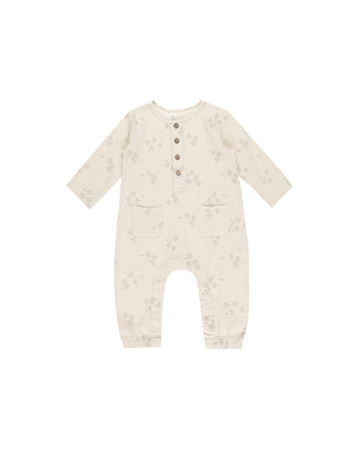 Rylee + Cru Long Sleeve Woven Jumpsuit - Saguaro