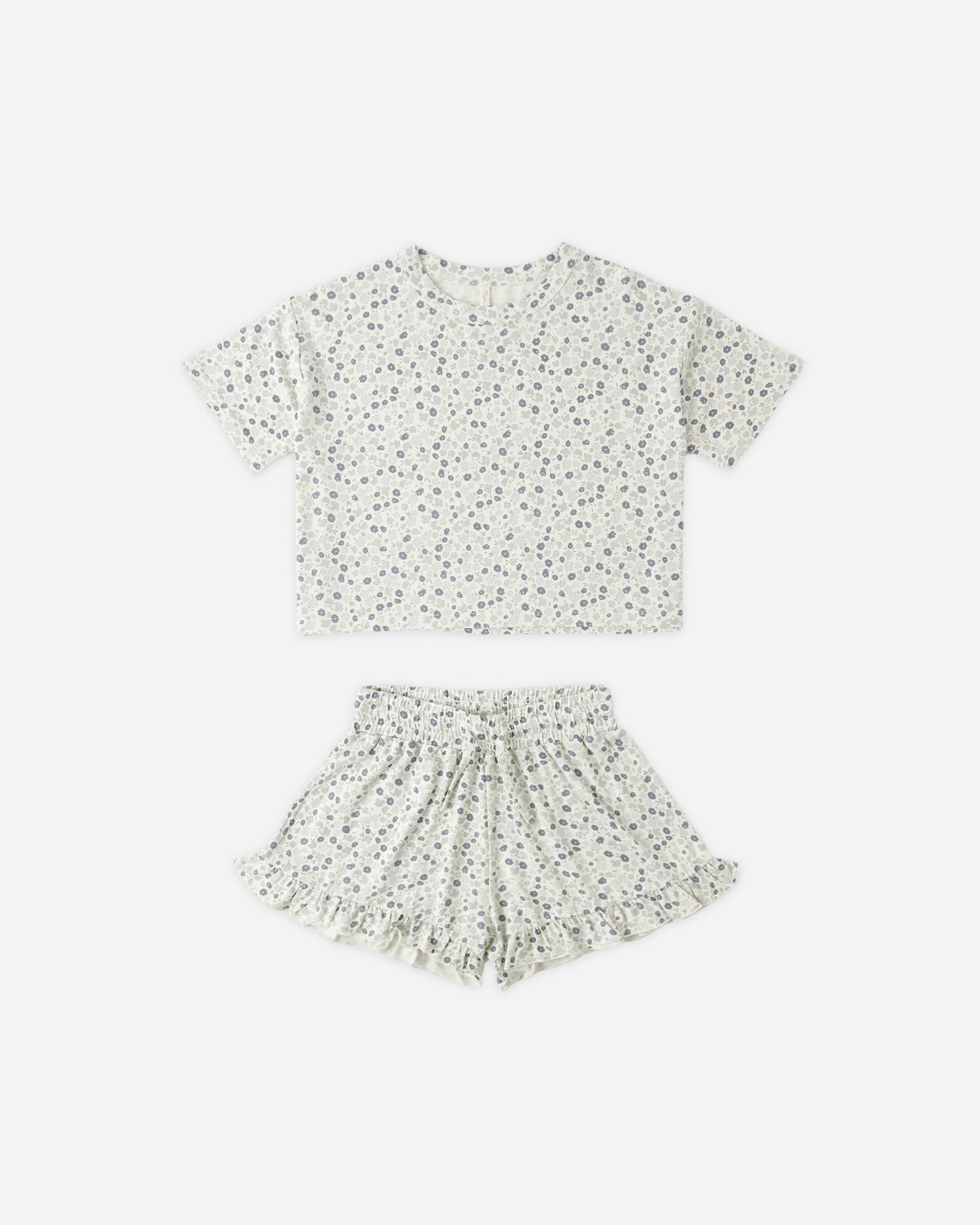 Rylee + Cru Mosie Set - Blue Ditsy