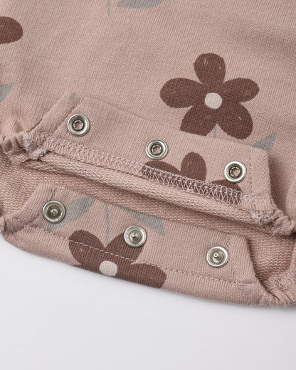 Rylee + Cru Crew Neck Romper - Daisy