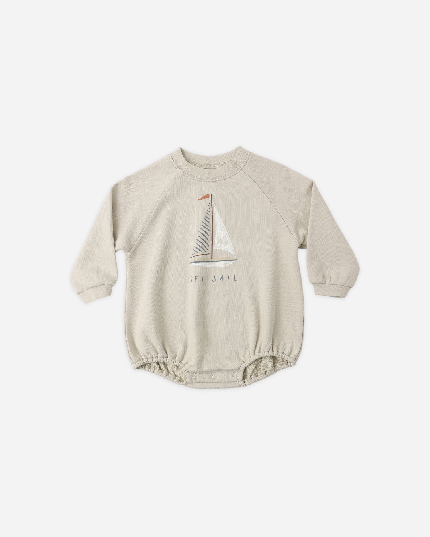 Rylee + Cru Crewneck Romper - Set Sail