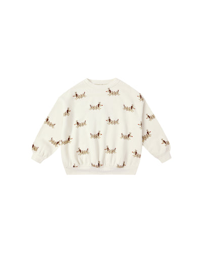 Rylee + Cru Relaxed Sweatshirt - Christmas Dogs