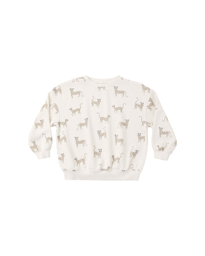 Rylee + Cru Relaxed Sweatshirt - Leopards