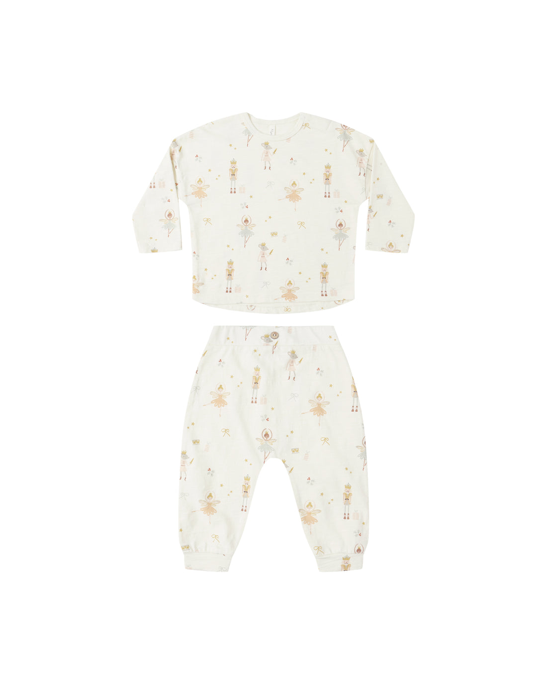 Rylee + Cru Long Sleeve Tee + Pant Set - Nutcracker
