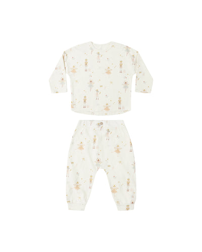 Rylee + Cru Long Sleeve Tee + Pant Set - Nutcracker