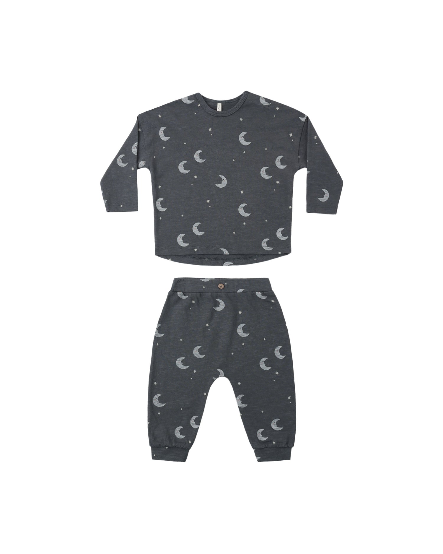 Rylee + Cru Long Sleeve Tee + Pant Set - Moons