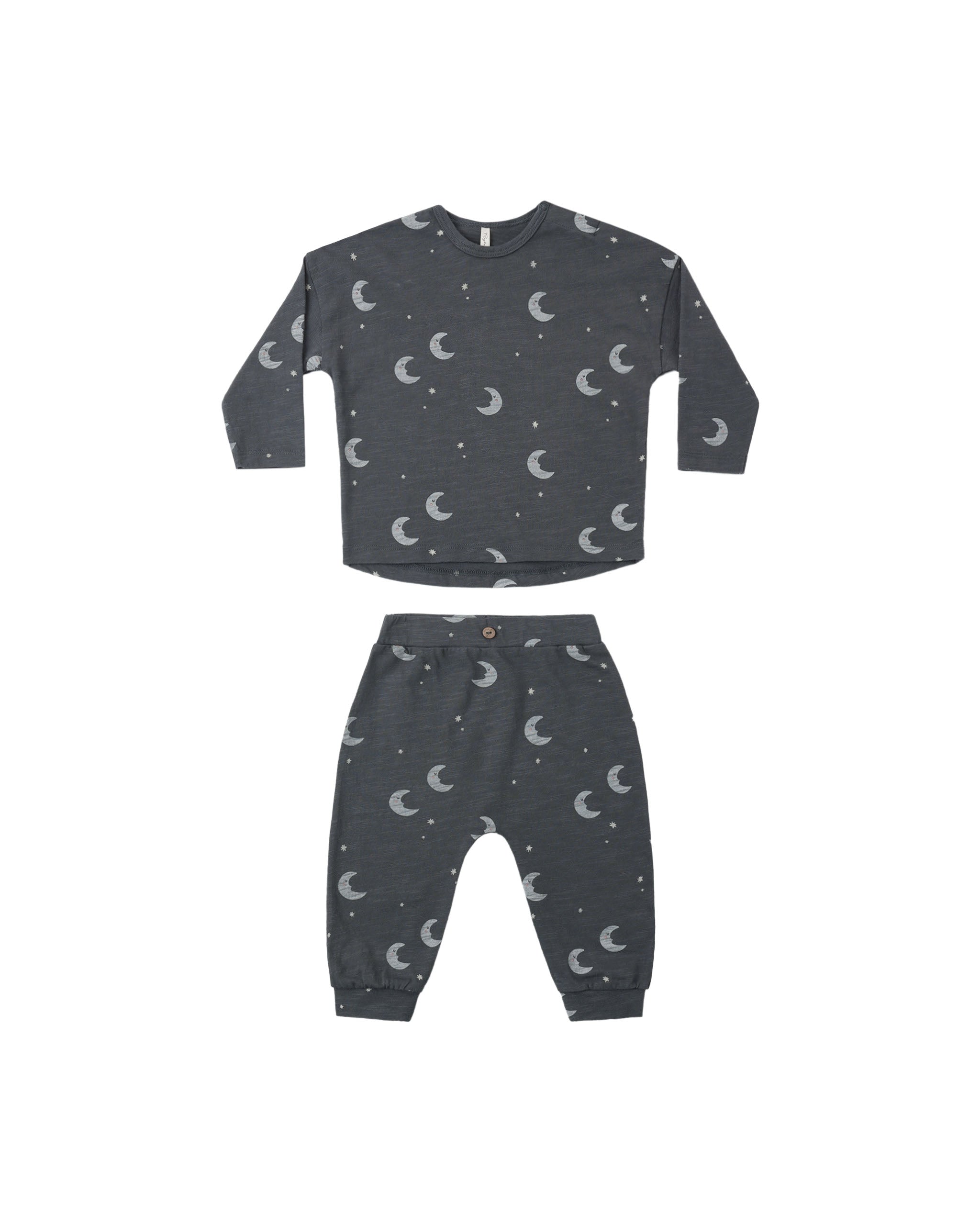Rylee + Cru Long Sleeve Tee + Pant Set - Moons