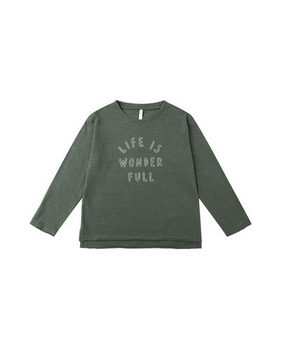 Rylee + Cru Raw Edge Long Sleeve Tee - Life Is Wonder Full