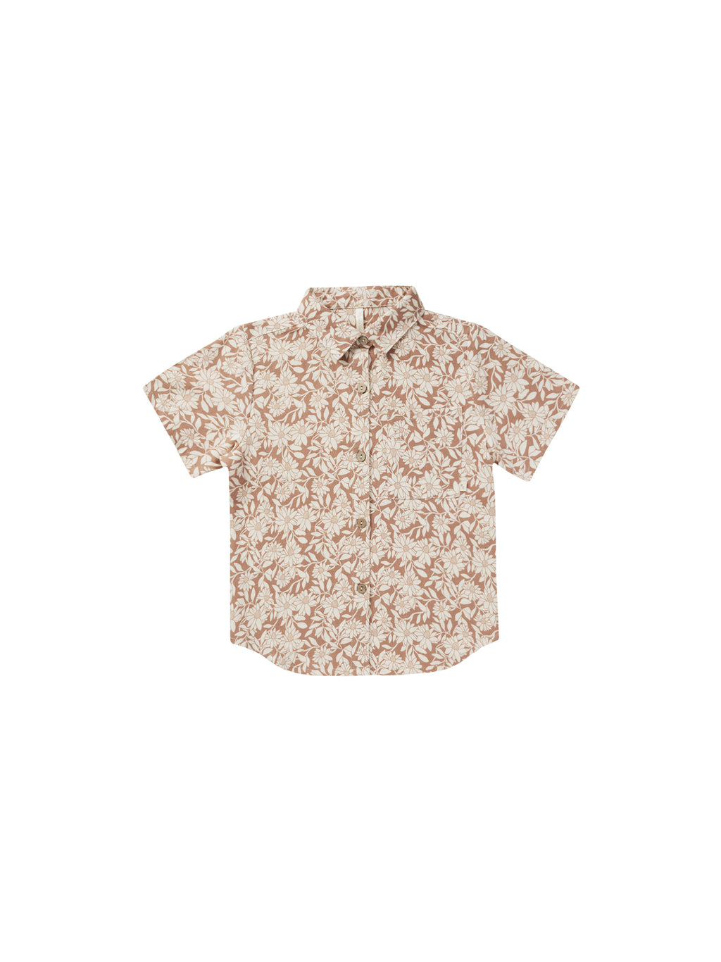Rylee + Cru Collared Short Sleeve Shirt - Plumeria