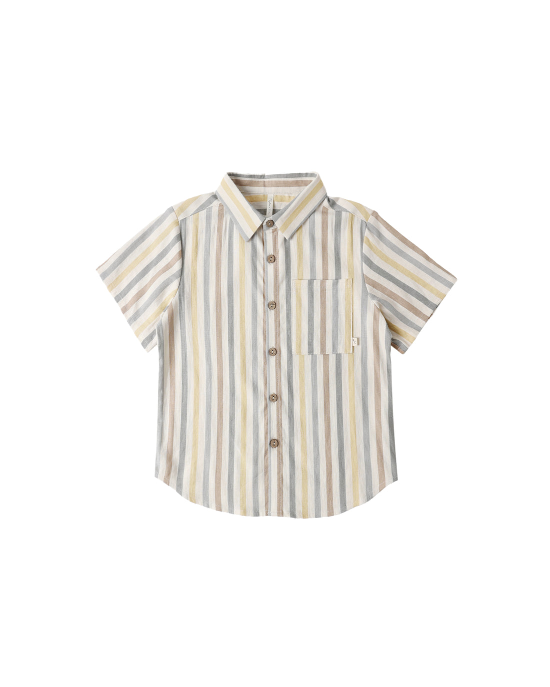 Rylee + Cru Collared Short Sleeve Shirt - Valencia Stripe