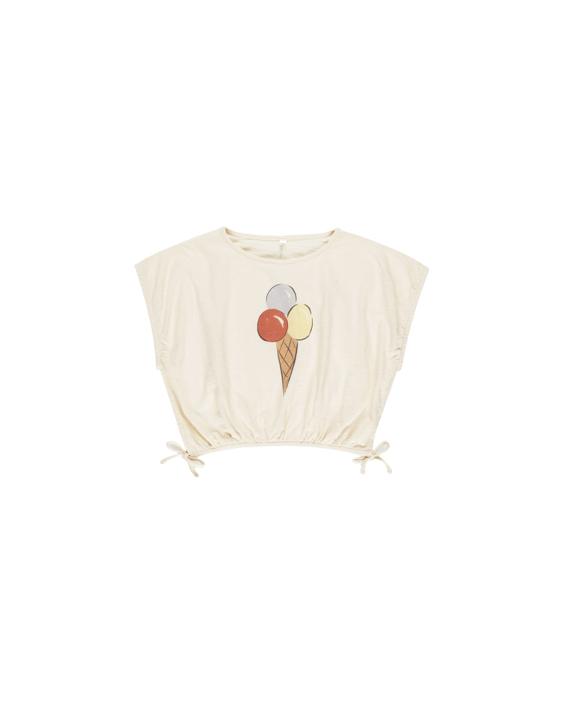 Rylee + Cru Cropped Cinched Tee - Gelato