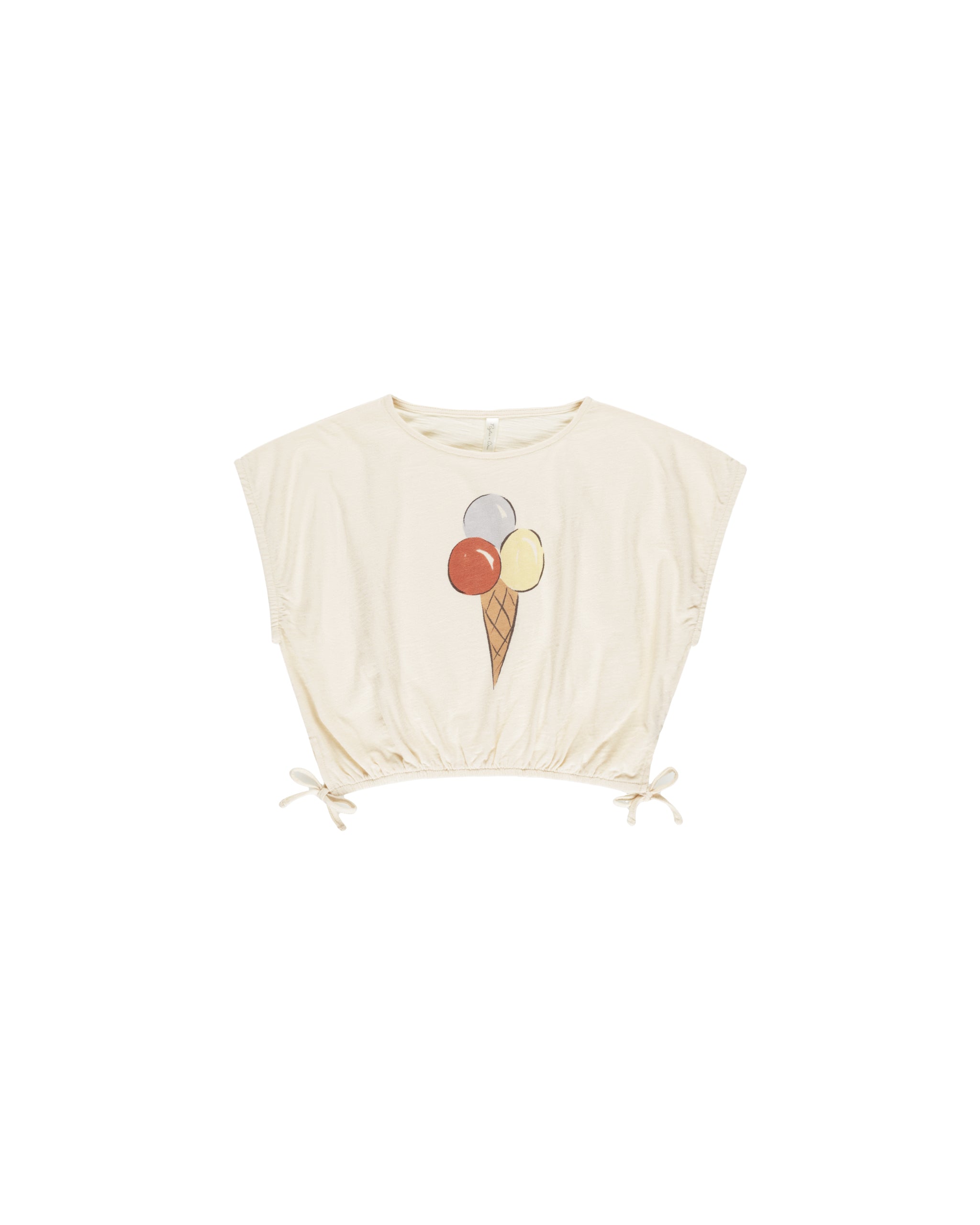 Rylee + Cru Cropped Cinched Tee - Gelato