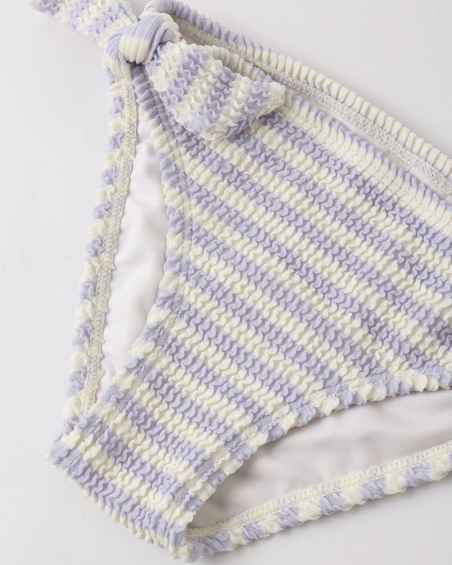 Rylee + Cru Cropped Rashguard Set - Periwinkle Stripe
