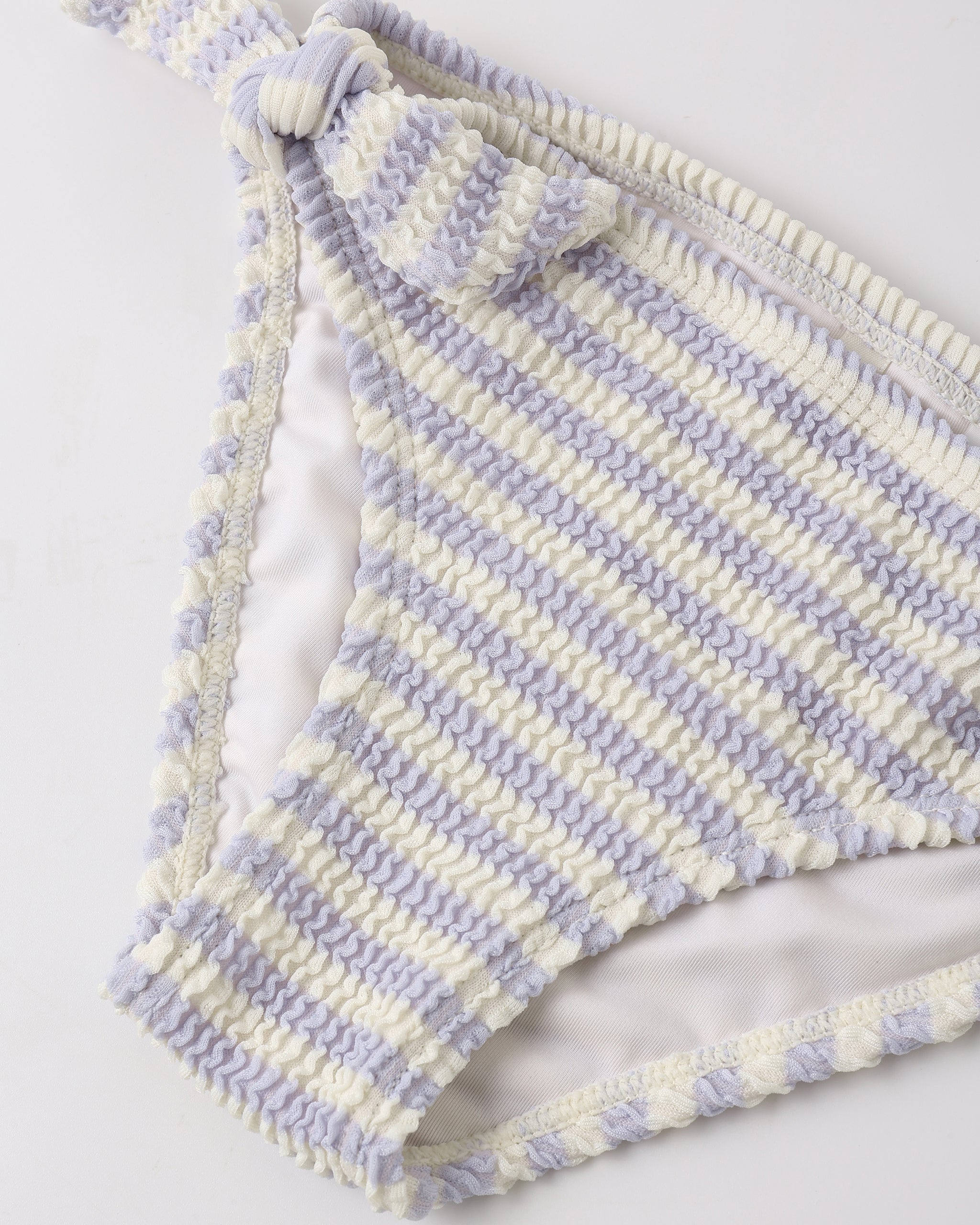 Rylee + Cru Cropped Rashguard Set - Periwinkle Stripe