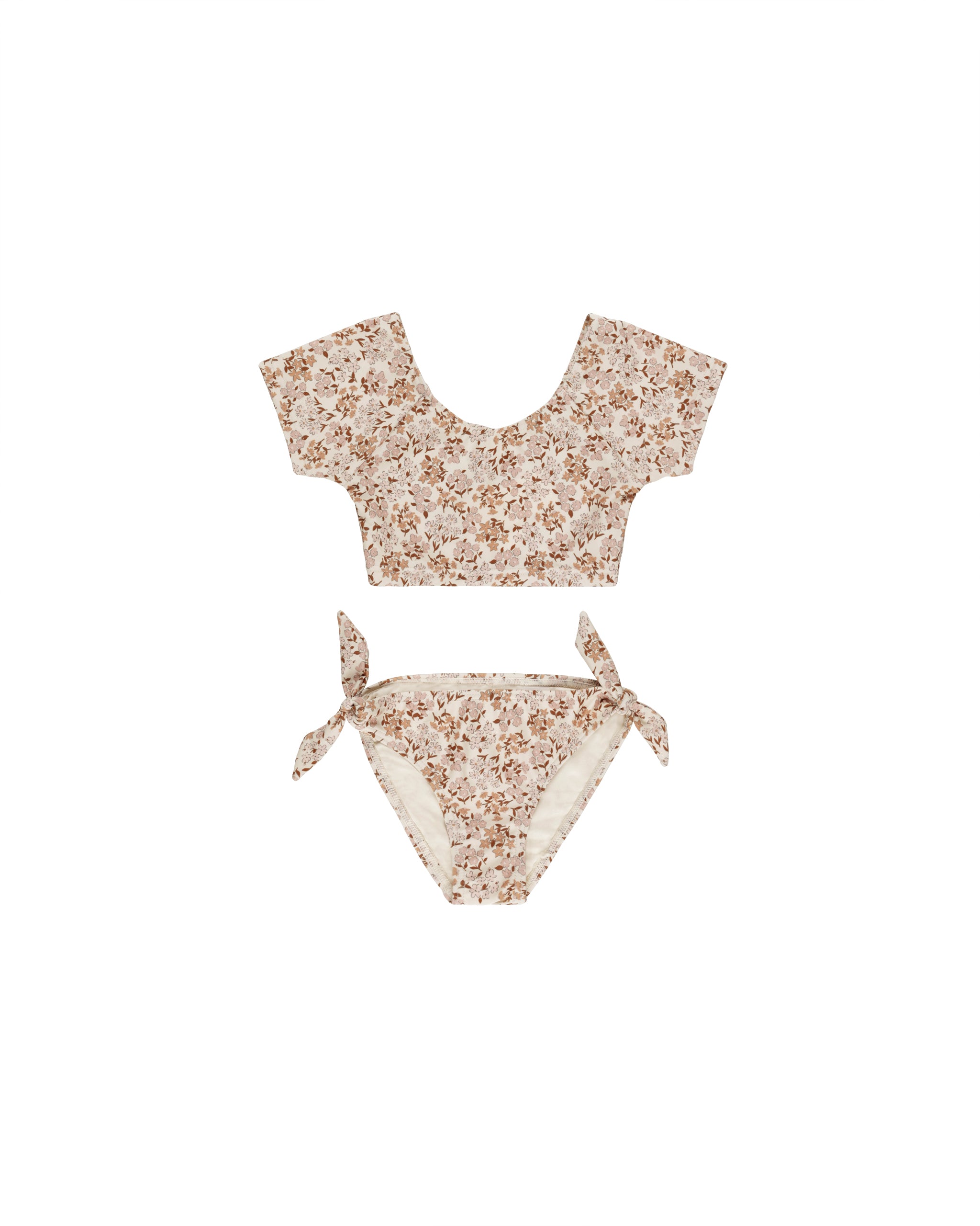 Rylee + Cru Cropped Rashguard Set - Wildflower