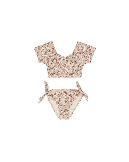 Rylee + Cru Cropped Rashguard Set - Wildflower