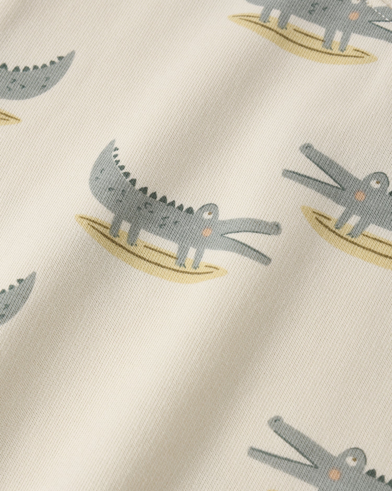 Rylee + Cru Relaxed Bubble Romper - Alligators