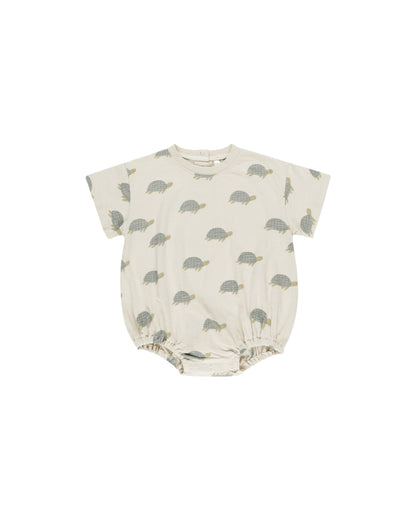 Rylee + Cru Relaxed Bubble Romper - Sea Turtles