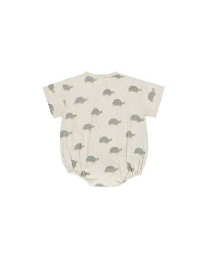 Rylee + Cru Relaxed Bubble Romper - Sea Turtles