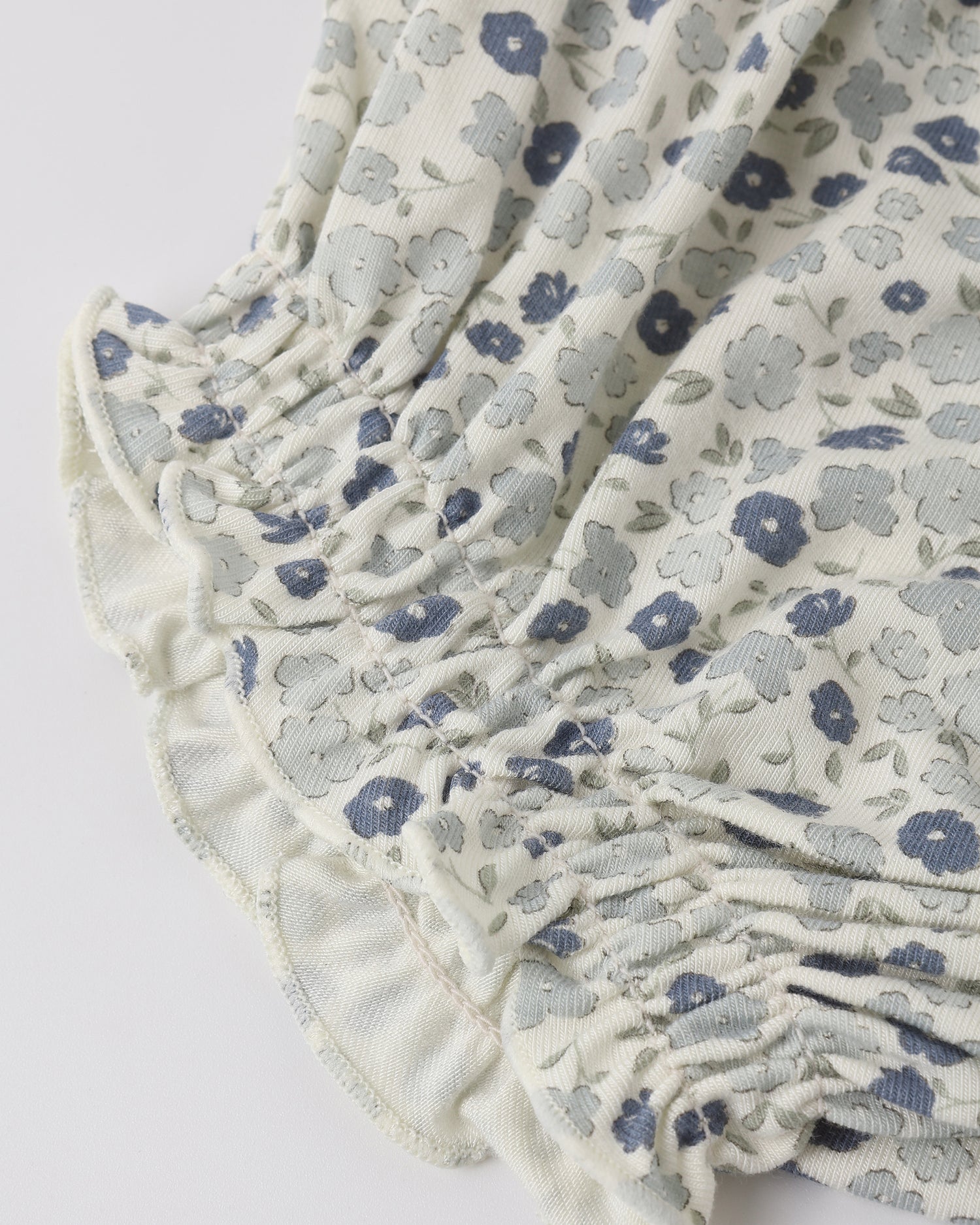 Rylee + Cru Swing Top &amp; Bloomer Set - Blue Ditsy