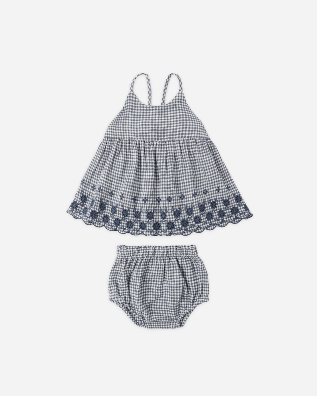 Rylee + Cru Zenni Set - Marine Gingham