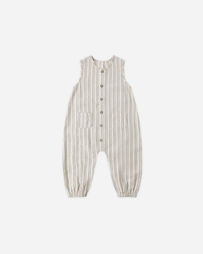 Rylee + Cru Woven Jumpsuit - Nautical Stripe
