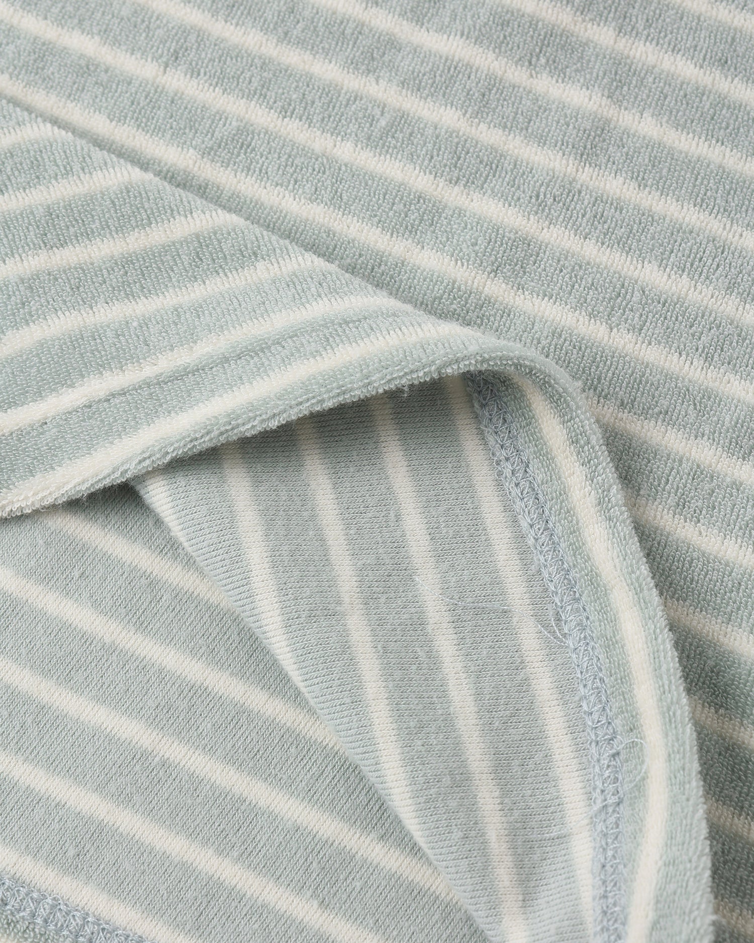 Rylee + Cru Baby Tank Set - Seafoam Terry Stripe