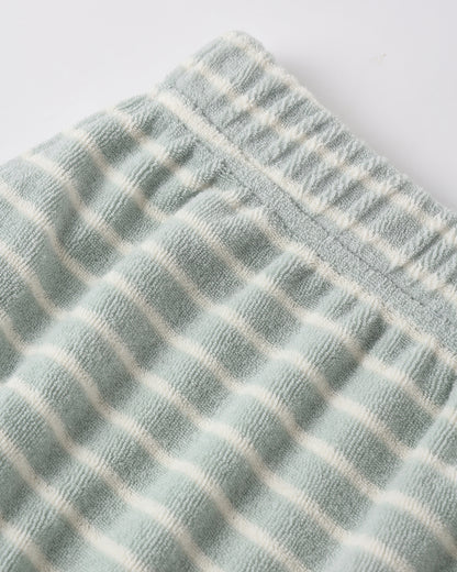 Rylee + Cru Baby Tank Set - Seafoam Terry Stripe