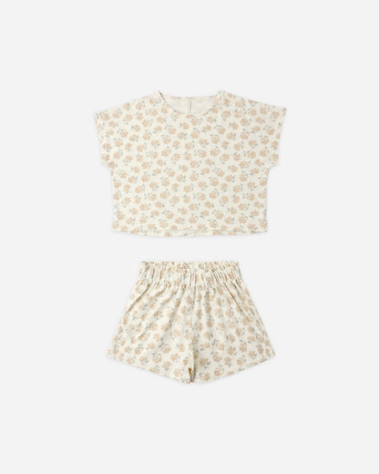 Rylee + Cru Raegan Set - Yellow Ditsy