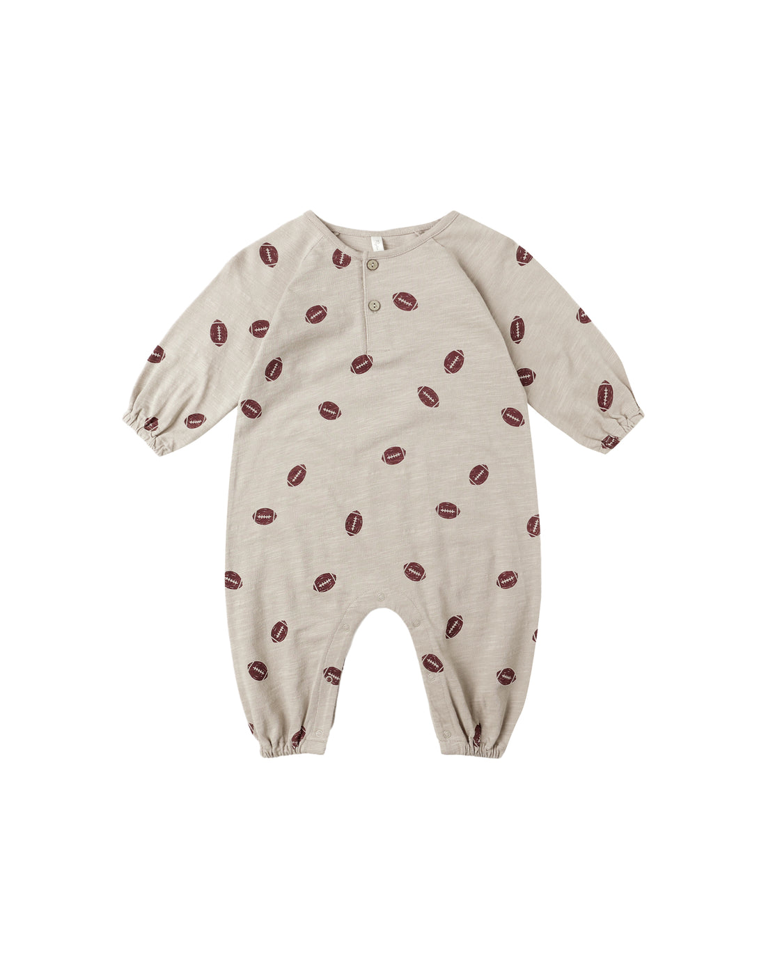 Rylee + Cru Henley Jumpsuit - Football