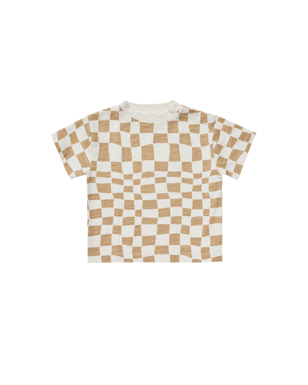 Rylee + Cru Relaxed Tee - Sand Check
