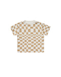 Rylee + Cru Relaxed Tee - Sand Check