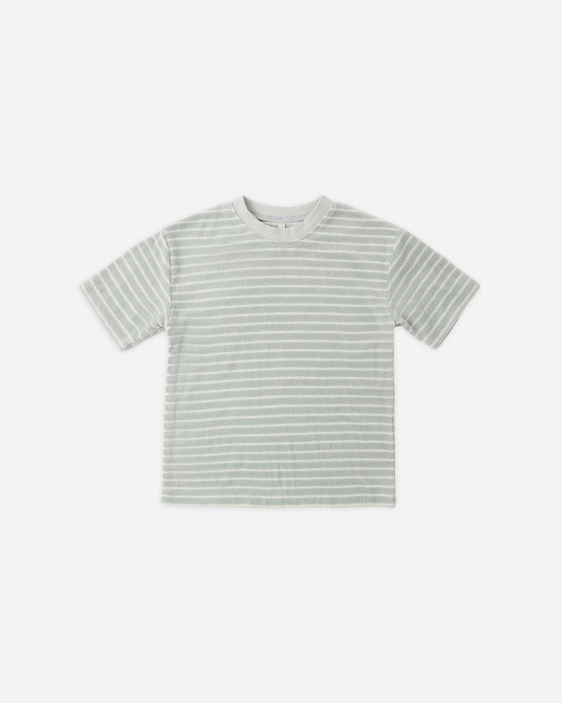 Rylee + Cru Terry Relaxed Tee - Seafoam Stripe