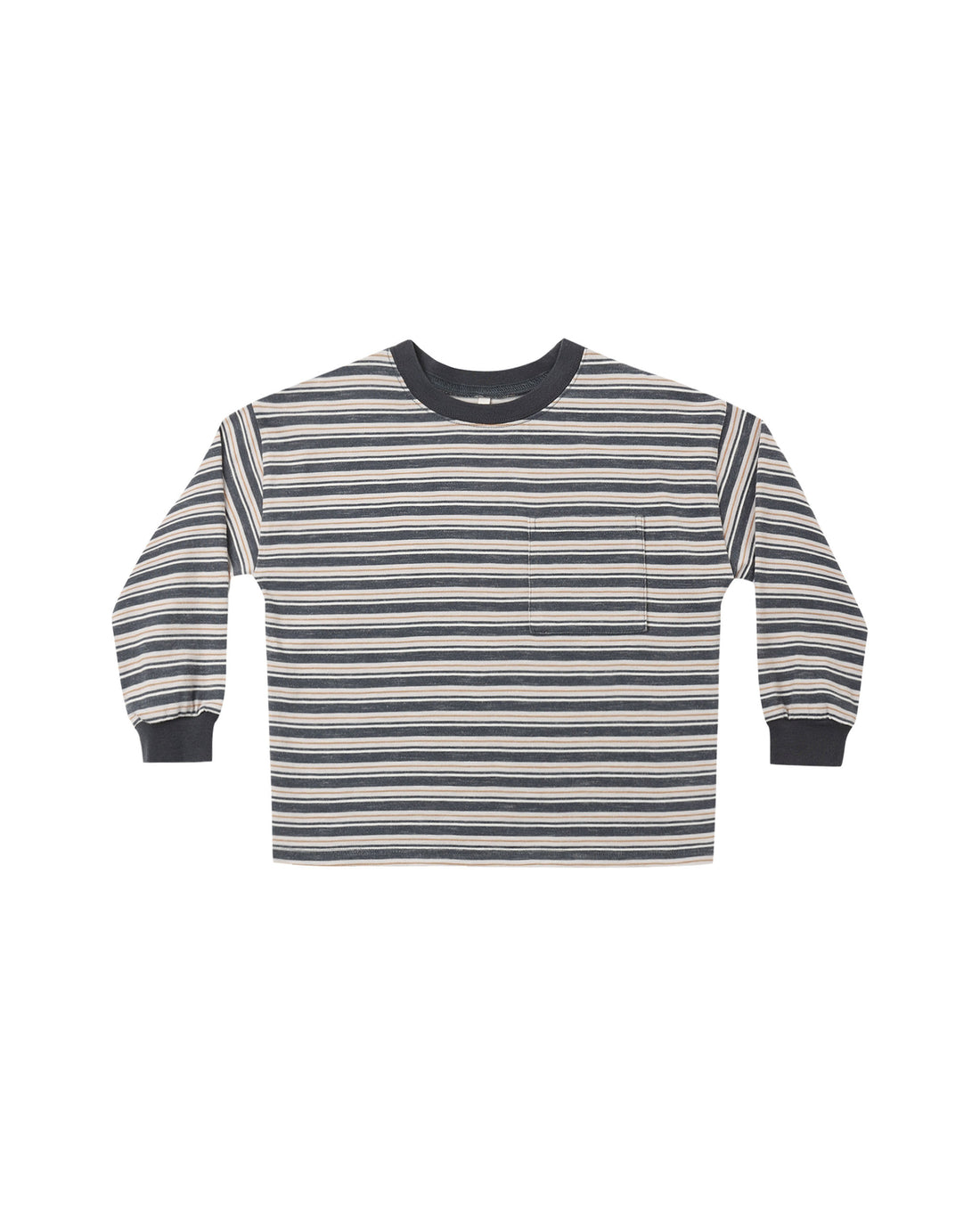 Rylee + Cru Relaxed Long Sleeve Tee - Blue Stripe
