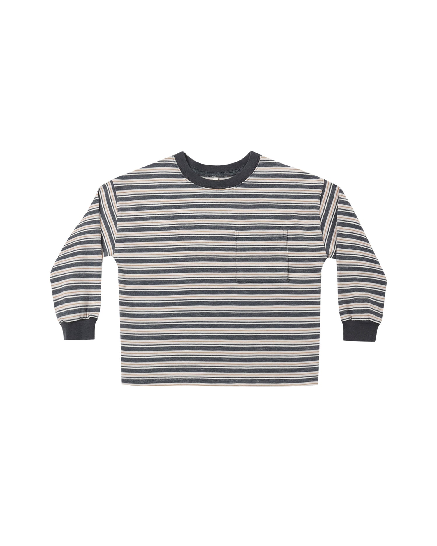 Rylee + Cru Relaxed Long Sleeve Tee - Blue Stripe