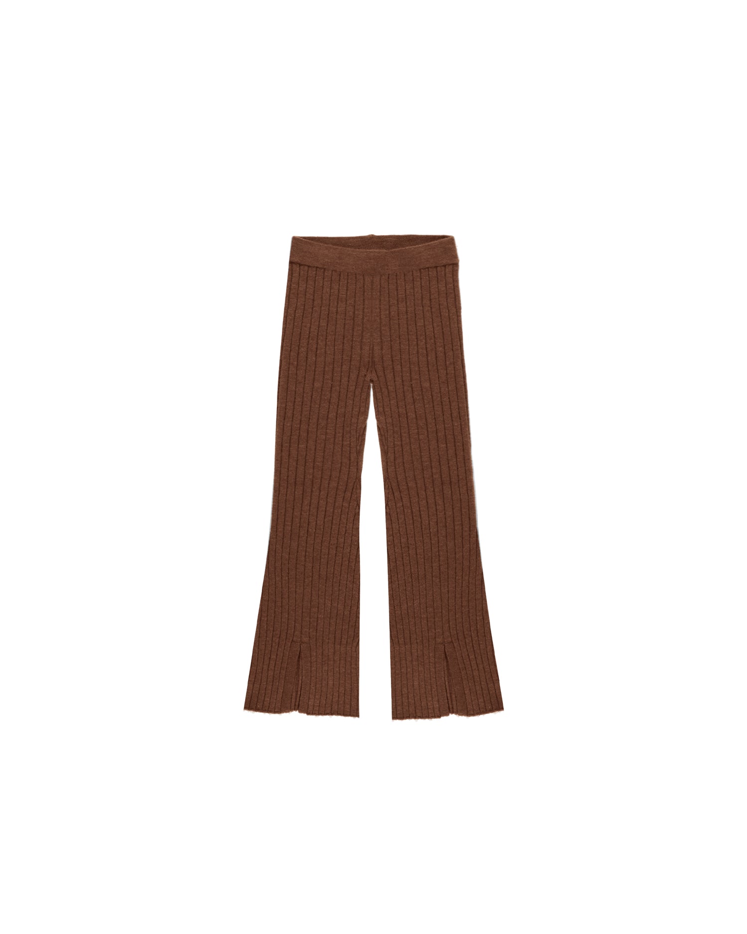 Rylee + Cru Flare Knit Pant - Brown